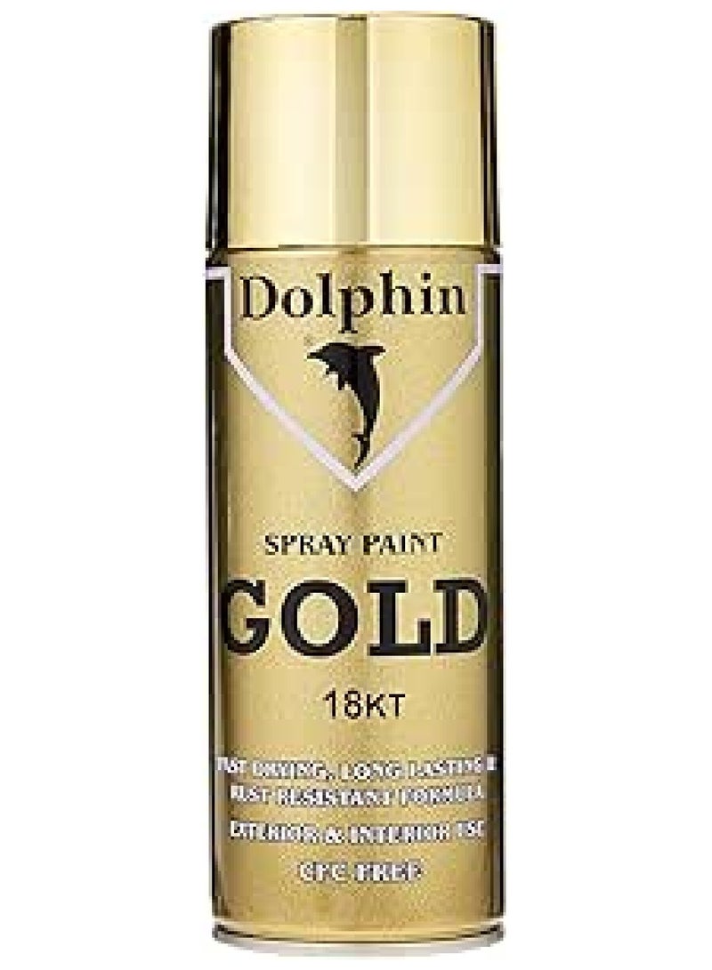 دولفين بخاخ طلاء دولفين 280 غرام (ذهب عيار 18 قيراط) - Image 1